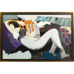 Odalisque by Hessam Abrishami, Giclee on canvas, sold Mar 2013