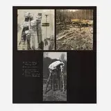 I don't want to elevate myself above the trees (Variant) by Dieter Appelt, 1977, gelatin silver print, conté crayon, ink and gouache on paper collage on paper, offered Jun 2026