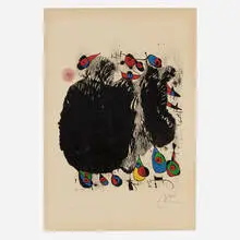 La cascade aux oiseaux by Joan Miró, 1971, lithograph in colors, offered Aug 2026