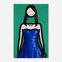 Ika (2) by Julian Opie, 2011, inkjet print mounted to aluminum, offered Aug 2026