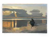 Danish Nautical Scene by Freddi Larsen, Oil on canvas, sold Jun 2026