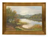 Danish Landscape by Jorgen Ejsing, Oil on canvas, sold Jun 2026