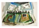 Untitled by Jacob Semiatin, Watercolor, sold Jun 2026