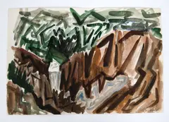 Untitled by Jacob Semiatin, Watercolor, sold Jun 2026