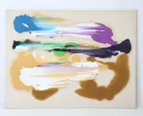 Abstract by Charles Schucker, Oil on canvas, sold Jun 2026