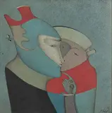 Personnages by Mihail Chemiakin, 1975, Gouache et encre sur papier, sold Jun 2018