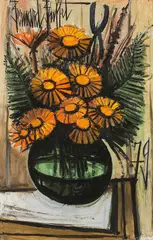 Soucis by Bernard Buffet, 1979, Huile sur toile, sold Jun 2018