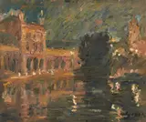 Séville by Pierre Gogois, Huile sur toile,, sold Apr 2018