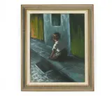 Playing With Marbles by Arling Gade, Oil on canvas, offered Jun 2026