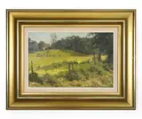 Danish Pasture by Jorgen Brendekilde, Oil on canvas, sold Jun 2026