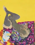 Nu allongé by André Marchand, Technique mixte, sold Apr 2018