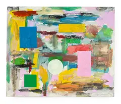 Abstract by Taro Yamamoto, Oil on canvas, sold Jun 2026