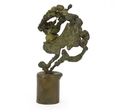 Untitled by Lee Tribe, Brutalist bronze sculpture, sold Jun 2026