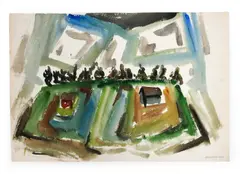 Untitled by Jacob Semiatin, Watercolor, sold Jul 2026