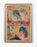 DE PLUMES ET D'APPARAT by Pierre Alechinsky, 1979, Acrylique sur papier marouflé sur toile, sold Jun 2018