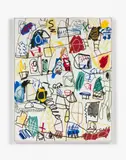 REMUE-MENAGE III by Jan Voss, 2002, Acrylique et pastel gras sur toile, sold Jun 2018