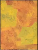 JAUNE ET ORANGE by Serge Poliakoff, 1960, Gouache sur papier, sold Jun 2018