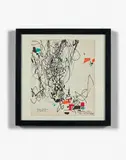 SANS TITRE by Chu Teh-chun, 1994, Feutres sur papier, sold Jun 2018
