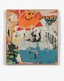 SANS TITRE - Circa 1970 by Raymond Hains, Affiches lacérées marouflées sur toile, sold Jun 2018