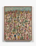 GENTE CON SOSPECHAS by Antonio Seguí, 2008, Acrylique sur toile, sold Jun 2018