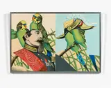 NAPOLEON III 1873, GRANDES PERRUCHES by Gudmundur Erro, 1965, Huile sur toile, sold Jun 2018