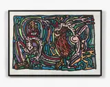 DANSE by Robert Combas, 1987, Acrylique sur toile marouflée sur toile, sold Jun 2018