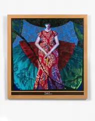 N°303 by Yves Clerc, 2011, Acrylique sur toile dans cadre de l'artiste, sold Jun 2018