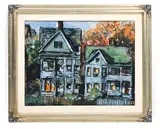 House by James R. Pascucci, Oil on canvas, sold Aug 2026