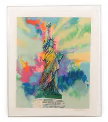 Untitled by LeRoy Neiman, Lady liberty serigraph, sold Aug 2026