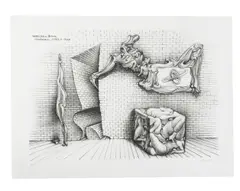 Untitled by Hans Bellmer, Surrealist lithograph, sold Aug 2026
