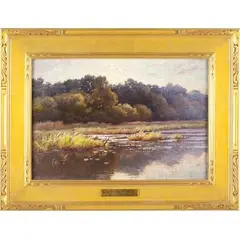 Giverny by Louis Ritter, Oil on canvas, sold Sep 2012