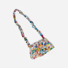 Woven purse by William Warmack, woven crisp bags, velcro, offered Apr 2026