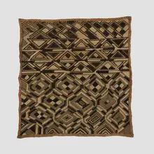 Shoowa prestige panel by Bushongo, raffia, fibers, offered Apr 2026