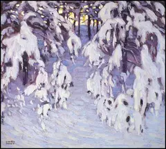 Snow, Algonquin Park by Lawren Harris, oil on canvas, sold May 2007
