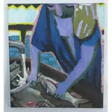 Fishwoman by Jack Stratton, Oil on canvas, sold Feb 2012