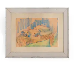 Untitled by Bill Ward, Nude #3 pastel on paper, sold Sep 2026
