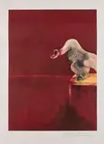 Deuxième version du triptyque 1944 by Francis Bacon, 1989, 3 lithographie en couleurs, sold May 2018