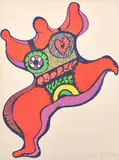 Nana by Niki de Saint Phalle, 1971, Lithographie en couleurs, sold May 2018
