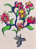 Rêve ou nana fleurs by Niki de Saint Phalle, 1971, Lithographie en couleurs, sold May 2018