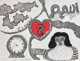 Rain by Niki de Saint Phalle, 1970, Sérigraphie en couleurs, sold May 2018