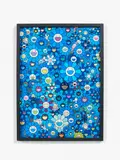 An homage to IKB-1957 D by Takashi Murakami, 2011, Lithographie offset en couleurs, sold May 2018