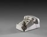 Future Relic 05 (Telephone) by Daniel Arsham, 2016, Plâtre et verre pilé, sold May 2018