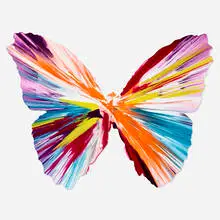 Butterfly Spin Painting by Damien Hirst, 2009, acrylic on paper, sold Sep 2026