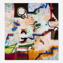 #85 by Elmer Bischoff, 1984, acrylic and oil on canvas, sold Sep 2026