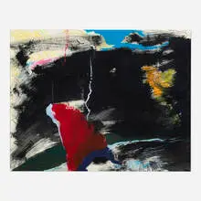Untitled by Mary Abbott, oil stick, chalk, and gouache on paper, sold Sep 2026