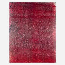 Untitled by Israel Lund, 2018, acrylic on raw canvas, sold Sep 2026