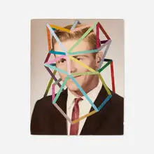 The Gambler by Julie Cockburn, 2013, hand-embroidery on found photograph, sold Sep 2026