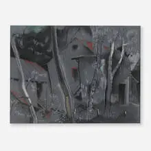 Nightfall on the Farm by Will Henry Stevens, pastel on paper, offered Nov 2025