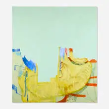 Untitled (4/98 lI) by Charline Von Heyl, 1998, oil on canvas, offered Nov 2025