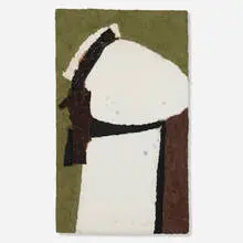 The Dutchess by Sylvia Wald, 1979, handmade paper with colored pulp on canvas in acrylic frame, offered Sep 2025